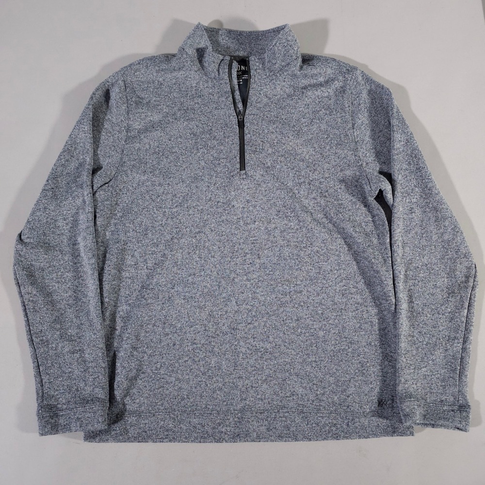 Rhone Quarter Zip Pullover Mens Medium Gray Heathered Commuter 100474